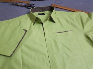 Kemeja dan baju raihan... . Lime green dan maroon. Cotton linen